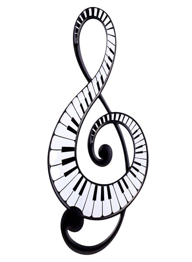 Craig Bachman Metal Music Note with Sawtooth Hanger For Walls, Wreath Accents, Christmas Tree Toppers, Classroom Signs, Crafts, and Decorations (Piano Keys - Black, White, 16" H x 8.5" W) - Image 5